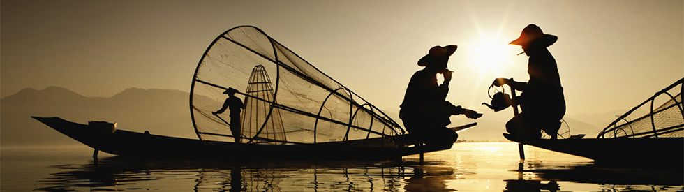 Fisherman in Cam Ranh Bay - Vietnam